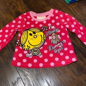 Little Miss Pink Polka Dot Long Sleeve Tee